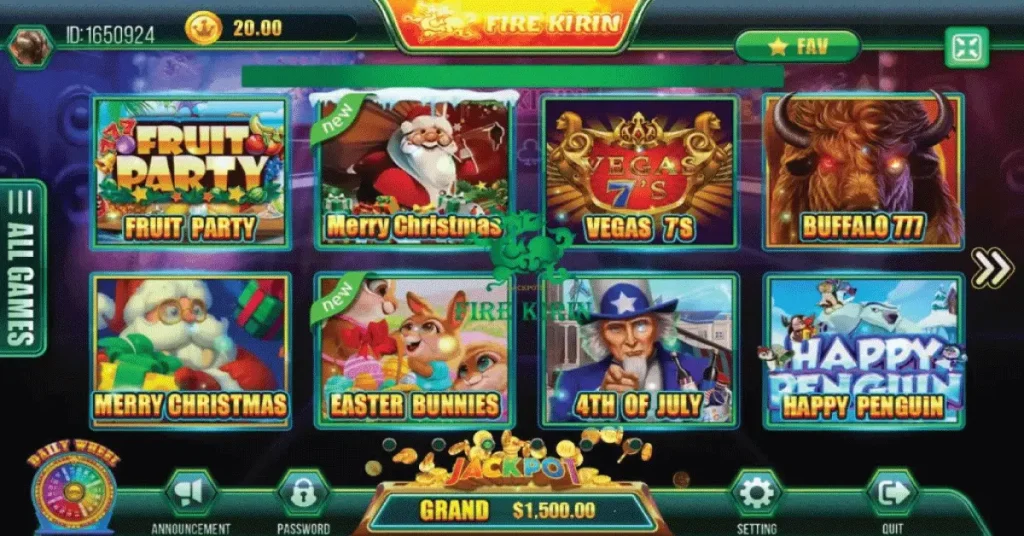 fire kirin online games
